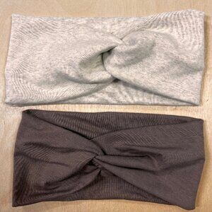 Twist Bamboo Headband Speckled White Beige